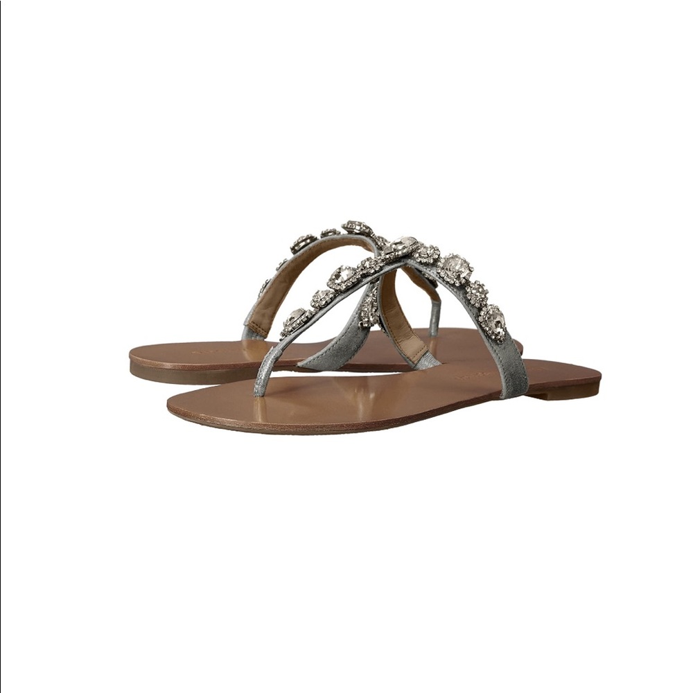 Badgley Mischka embellished flat sandals